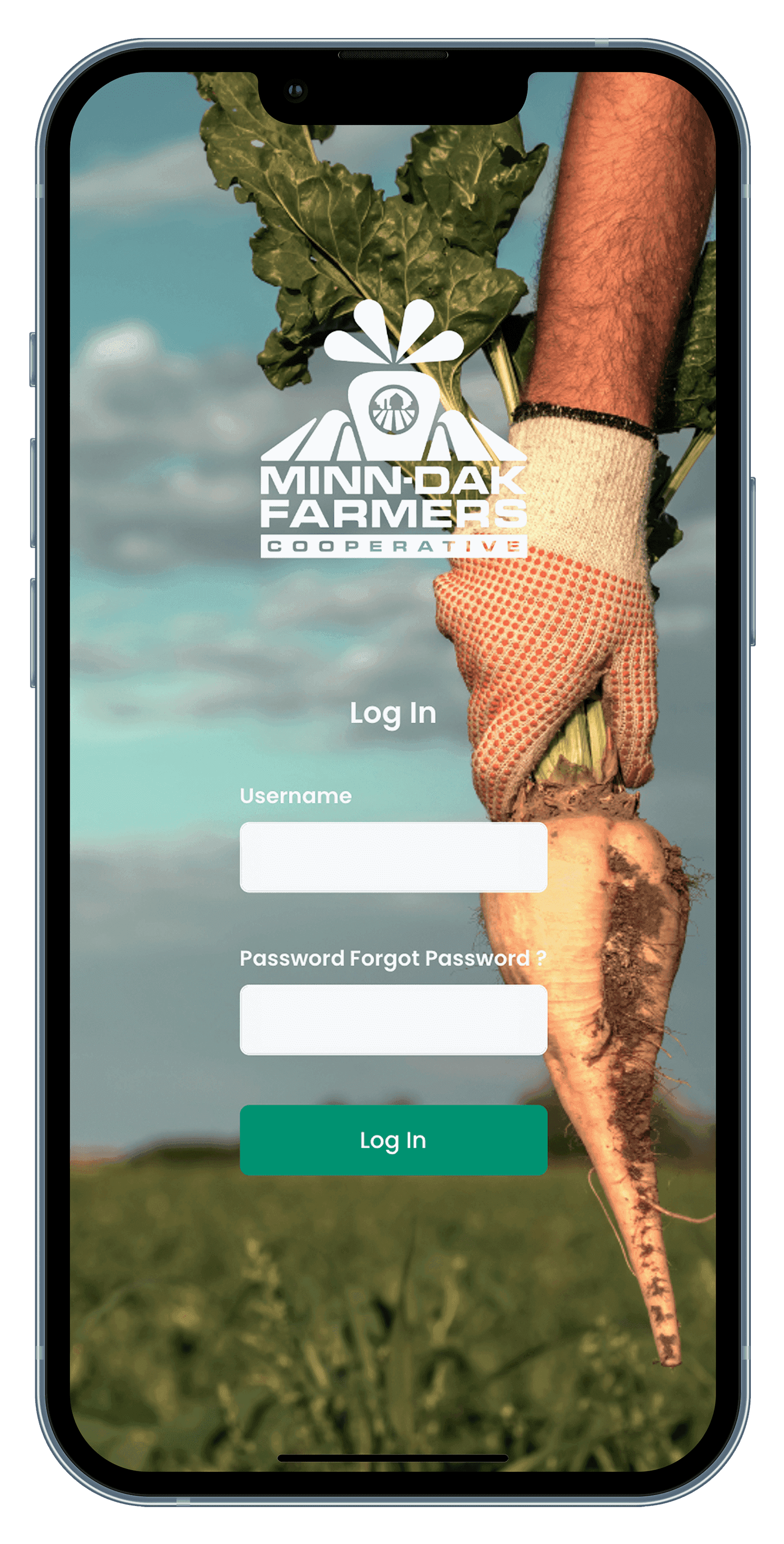 Minn-Dak grower portal on iPhone