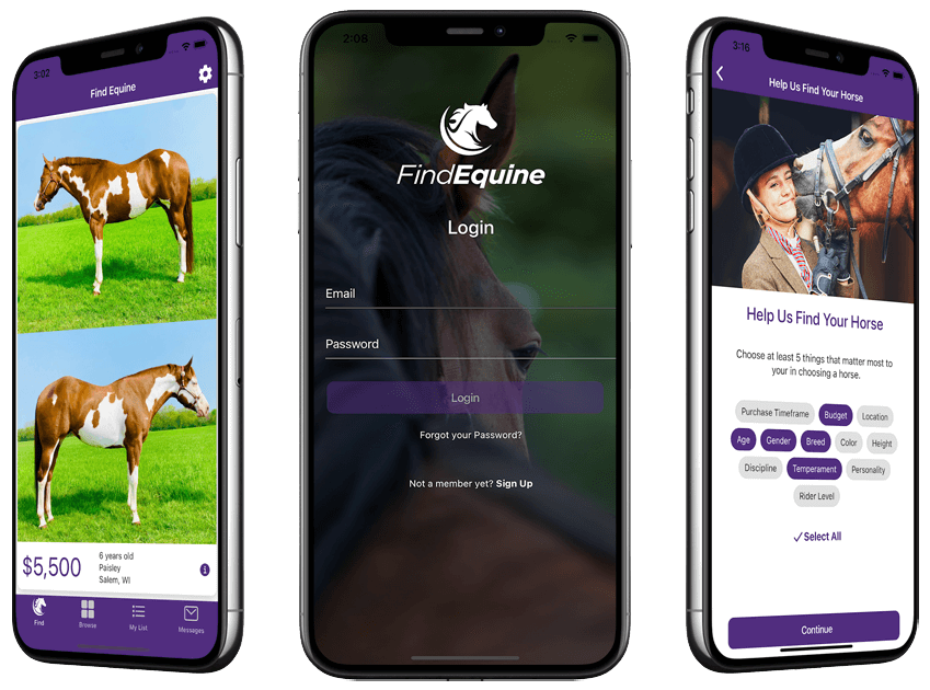 2023_Find_Equine_App_Device_Screen_Mockup